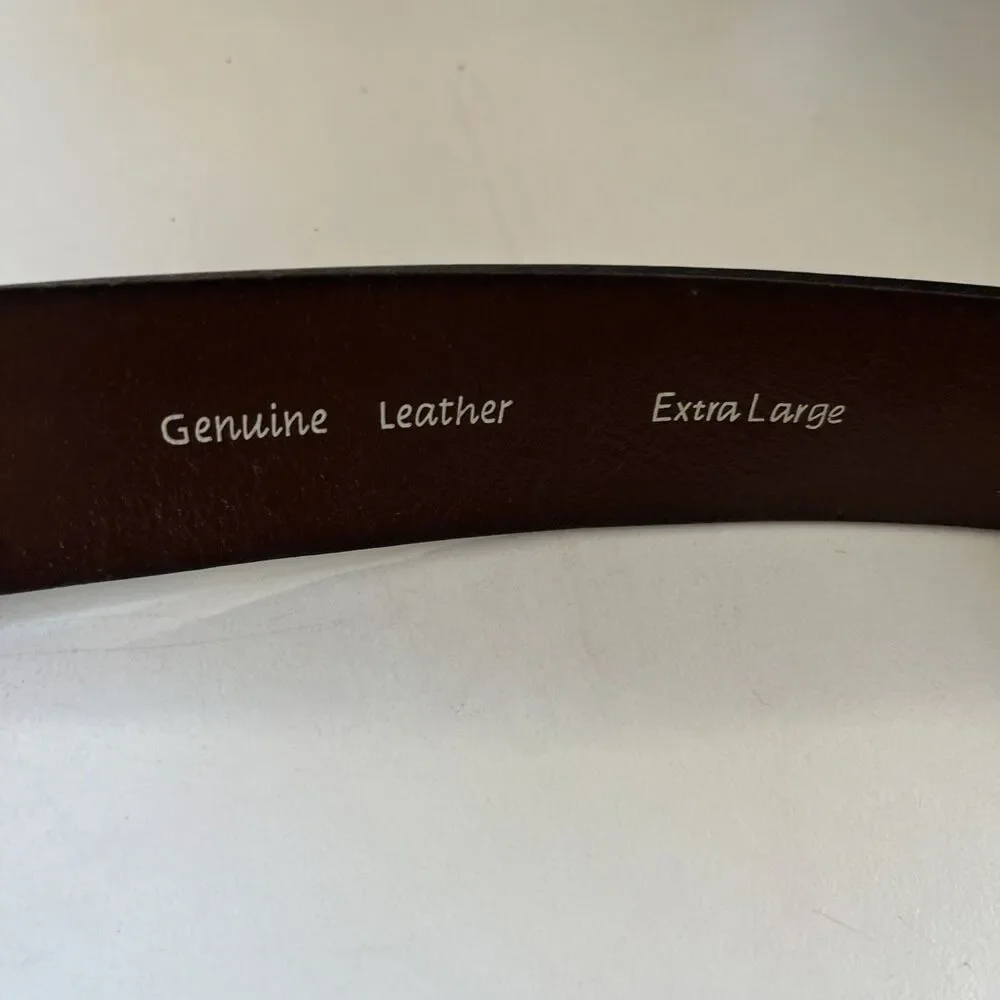 Fossil Brown Leather Belt Size XL BT2191200